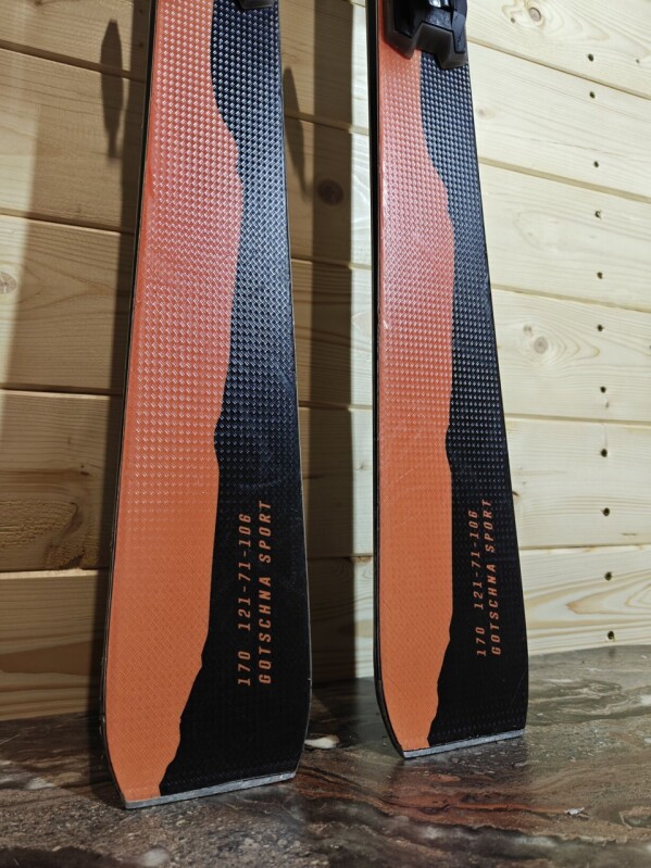 LYŽE STEINBOCK KLOSTERS ORANGE LIMITED EDITION --SWISS MADE-- 170CM 
